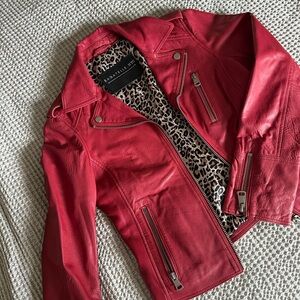 Bagatelle NYC Genuine Red Leather Jacket